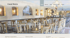 Desktop Screenshot of canal-bistro.com