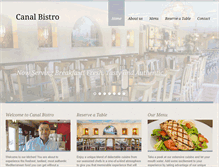 Tablet Screenshot of canal-bistro.com